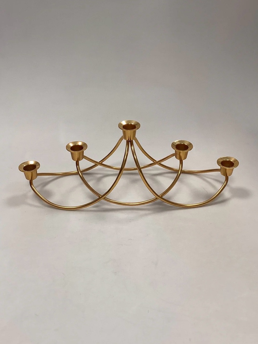 Georg Jensen Harmony Lysestage 5 candle holder Gold plated